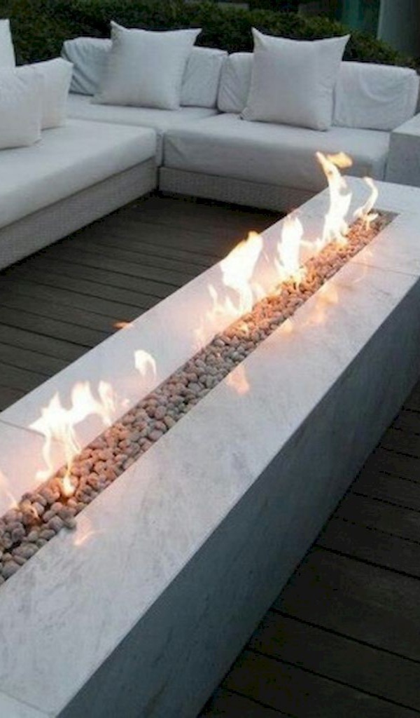 White Marble Modern Pit